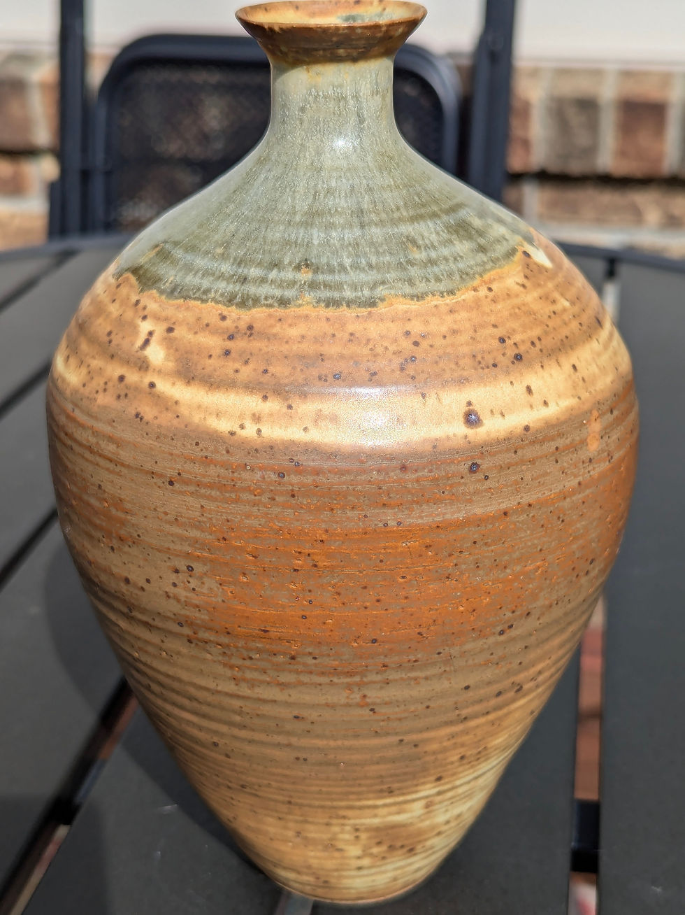 STONEWARE VASE by TC Pottery Studio - Spodumene & Van Gilder's Ash