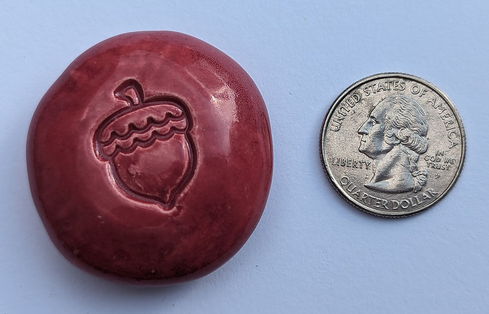Thumbnail: ACORN Pocket Stone - Rose Red