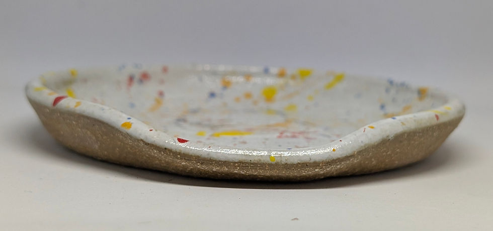 Thumbnail: SPOON REST by TC Pottery Studio - Rainbow Splattered
