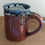 Thumbnail: STONEWARE MUG by TC Pottery Studio - Copper Orange & Cobalt Blue