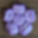 FLOWER SCULPTURE Pocket Stone - Amethyst Purple