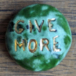 GIVE MORE Pocket Stone - Kelp Forest Green & Real Gold