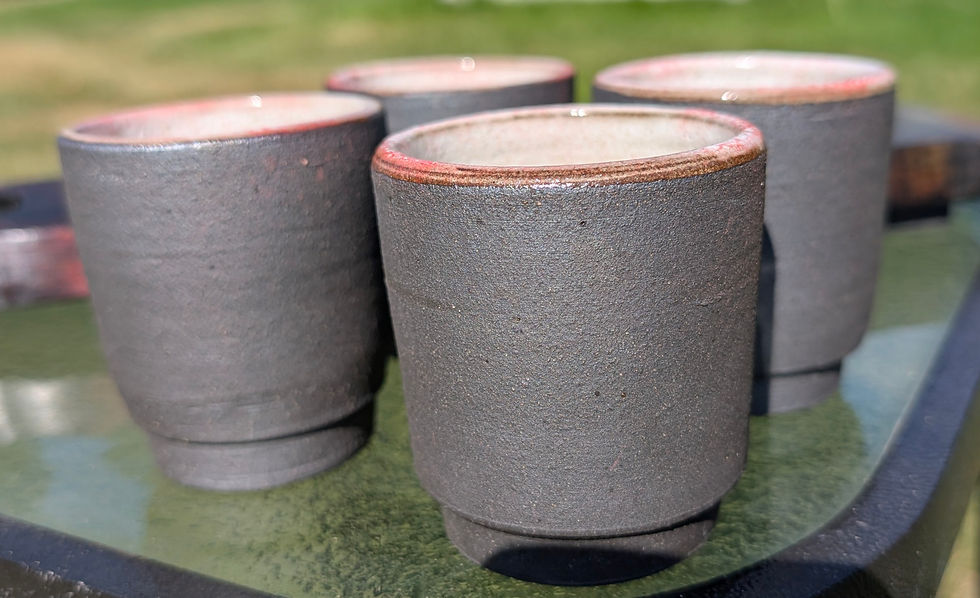 Thumbnail: FLIGHT SET Black Stoneware Clay w/Art Glazes