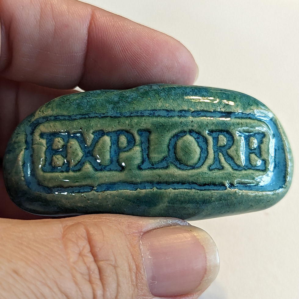 Thumbnail: EXPLORE Pocket Stone - Aquamarine