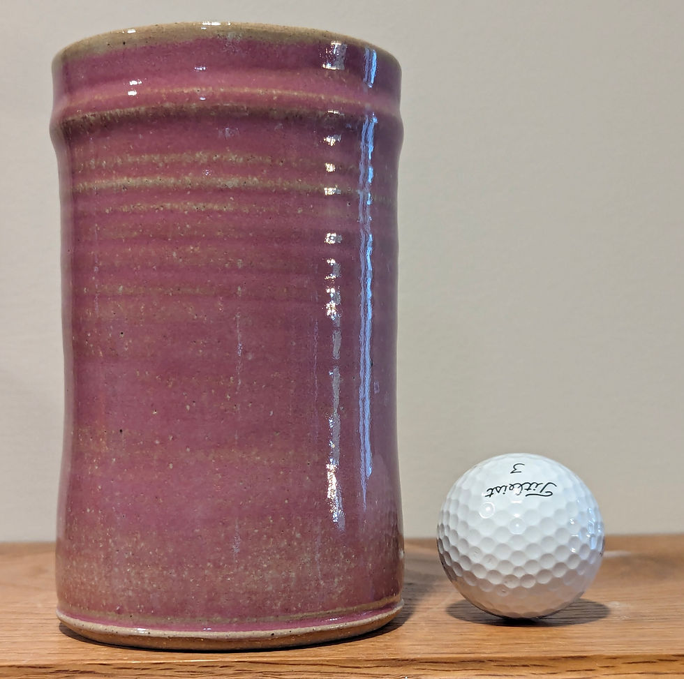 Thumbnail: STONEWARE CUP or VASE by TC Pottery Studio - Pink Opal