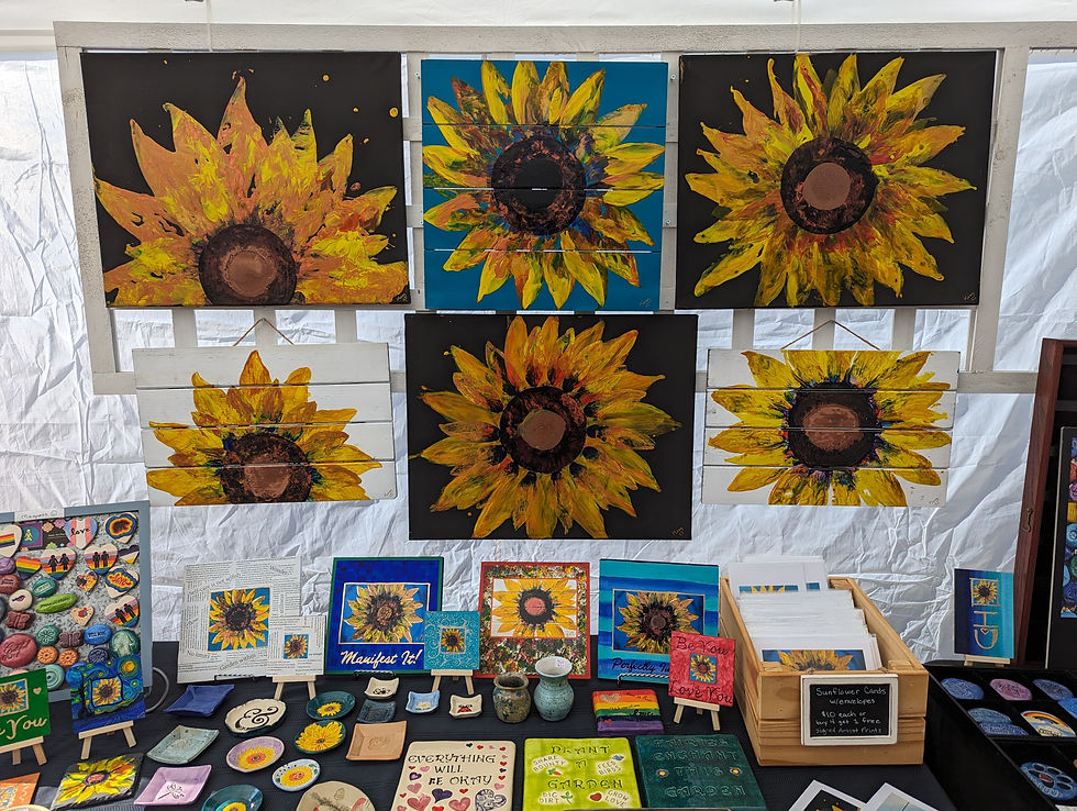 Thumbnail: SUNFLOWER RISING Painting by Kimberly
