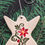 Thumbnail: POINSETTIA ANGEL Christmas Ornament - Hand-Painted
