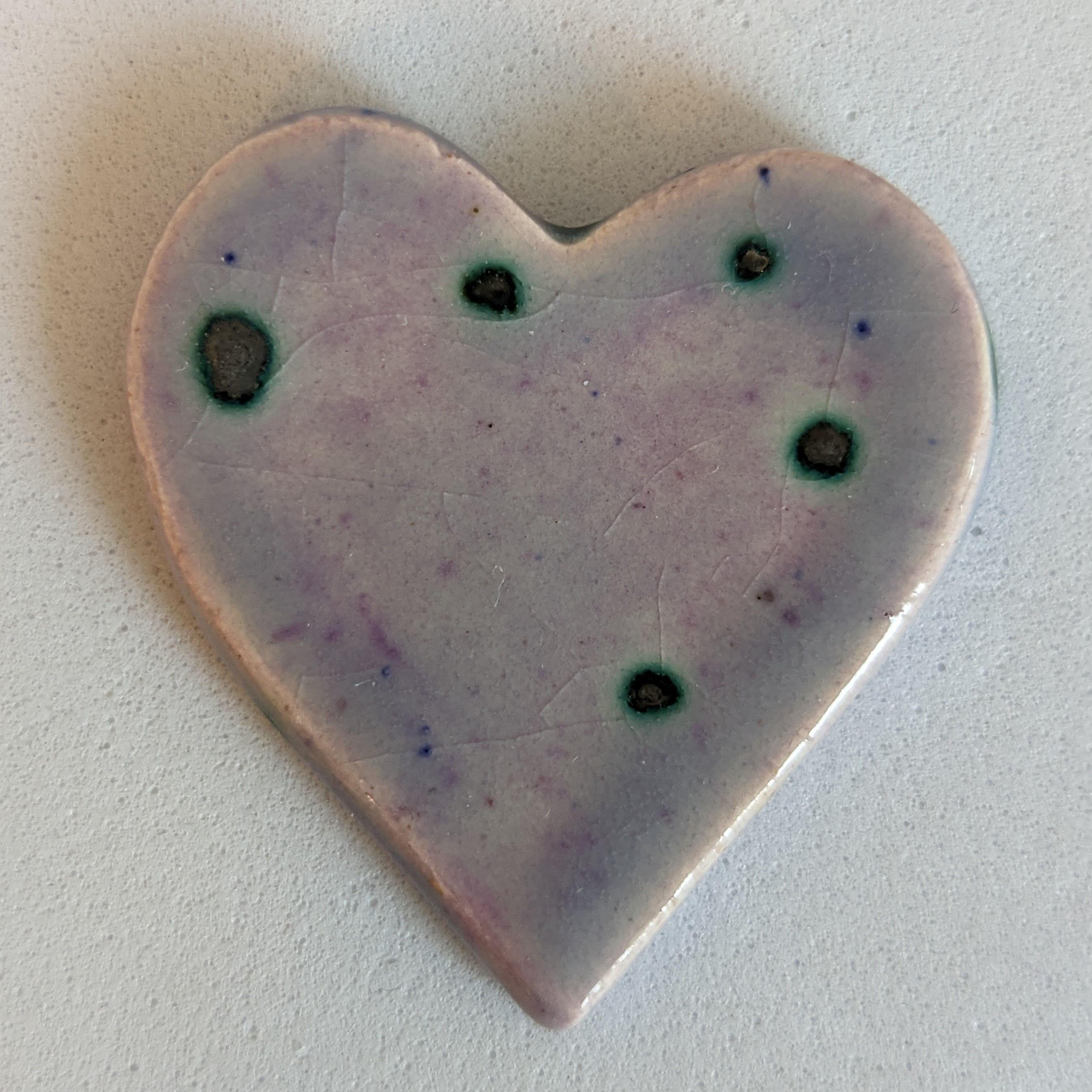 SPECKLED HEART STONE - Purple Haze