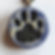 PAW PRINT Pendant - Exotic Blue