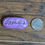 Thumbnail: KEEP YOUR CHIN UP Pocket Stone - Amethyst Purple