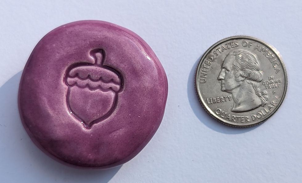 Thumbnail: ACORN Pocket Stone - Amethyst Purple