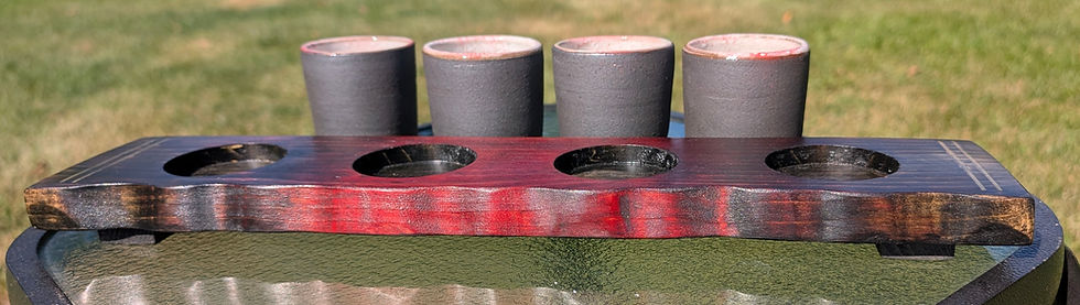 Thumbnail: FLIGHT SET Black Stoneware Clay w/Art Glazes