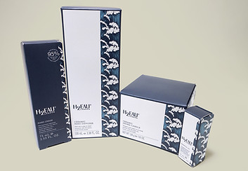 Custom printed packaging for cosmetics and beauty packaging for H2Eau