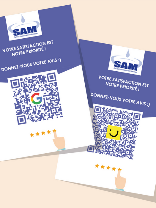 Création graphique, flyer, incitateur d'avis, prestations graphiques