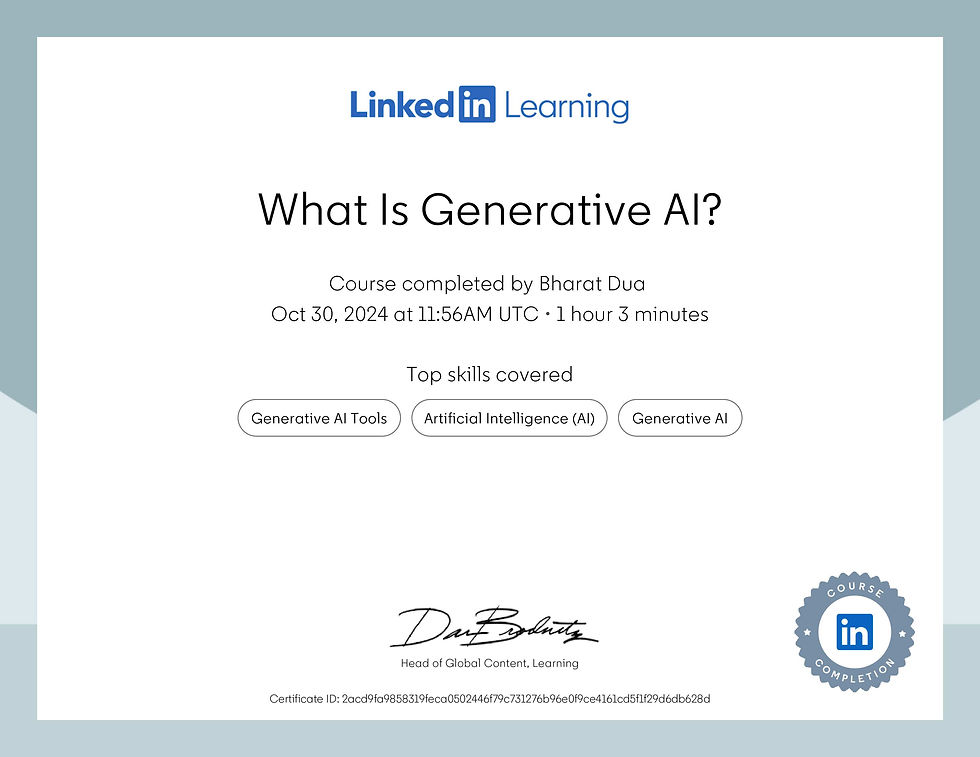 CertificateOfCompletion_What Is Generative AI
