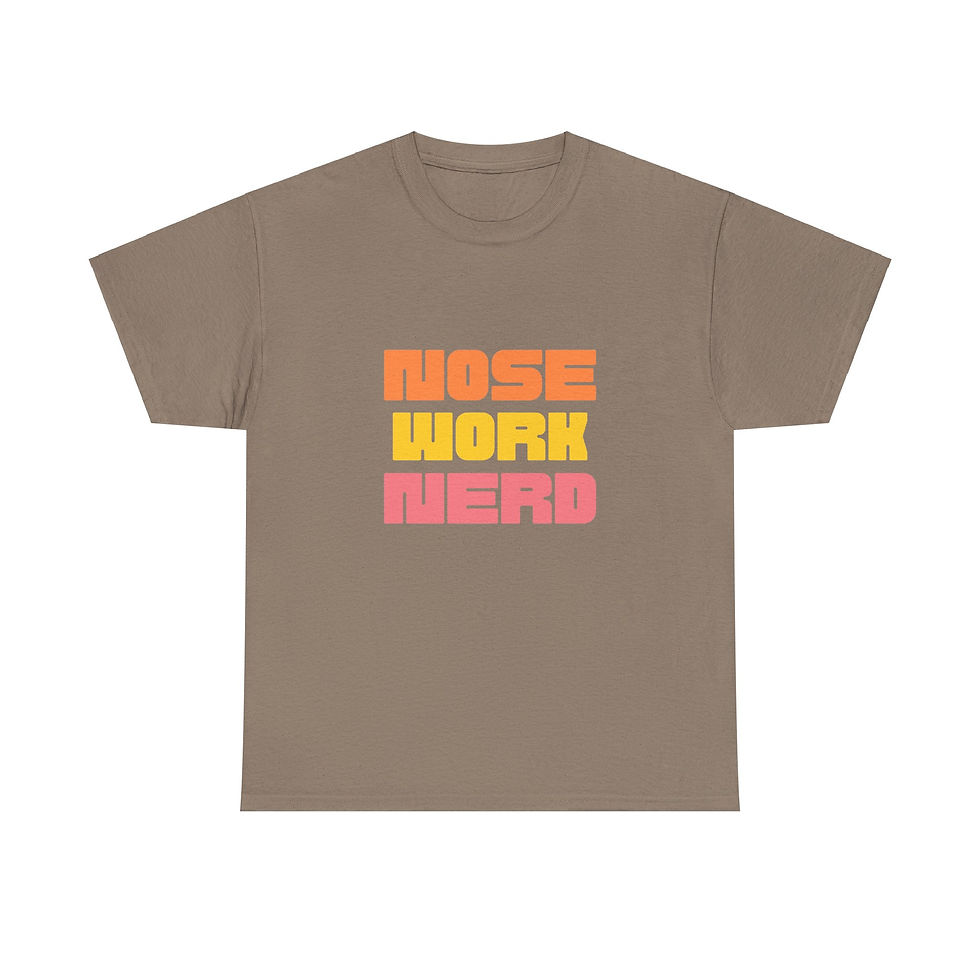 Thumbnail: Nose Work Nerd Unisex Heavy Cotton Tee