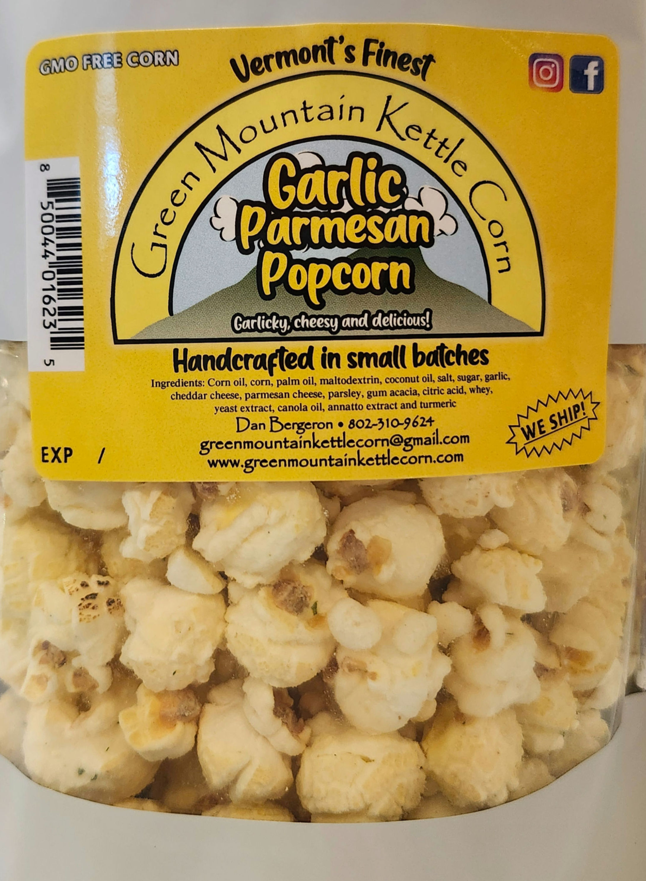 Garlic Parmesan Popcorn