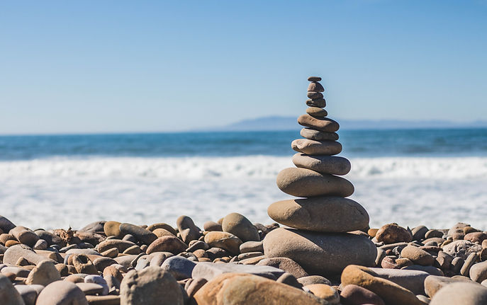 Stacked Beach Stones