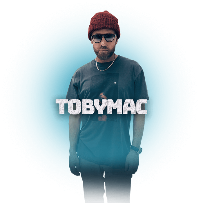 Artist TOBYMAC posing for a photo shoot.