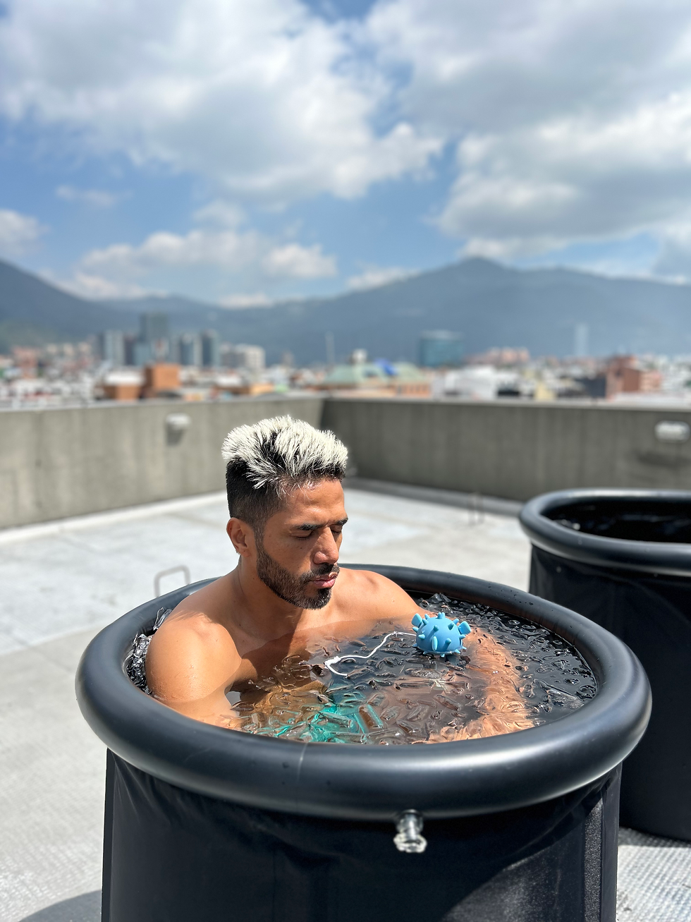 Fabián Vargas en Bajo Cero Wellness Ice Bath