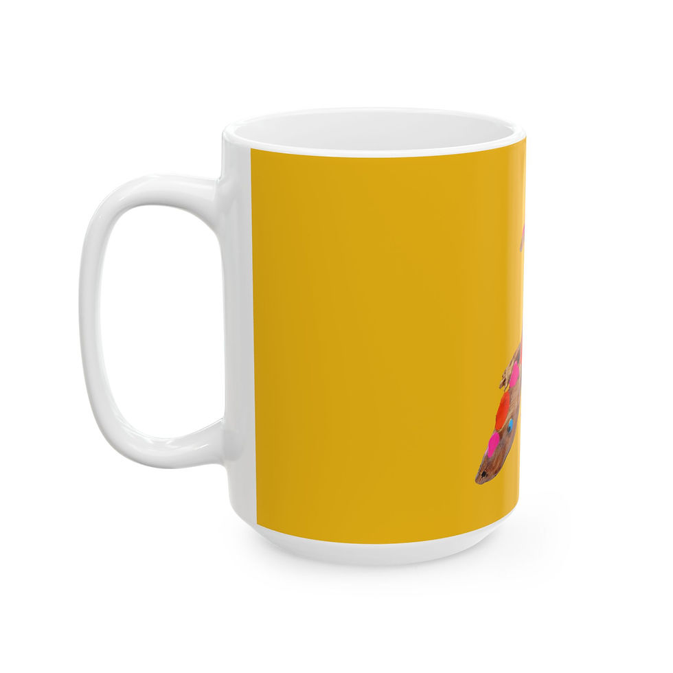 Thumbnail: Whimsical Colorful Ceramic Mug - Perfect for Art Lovers