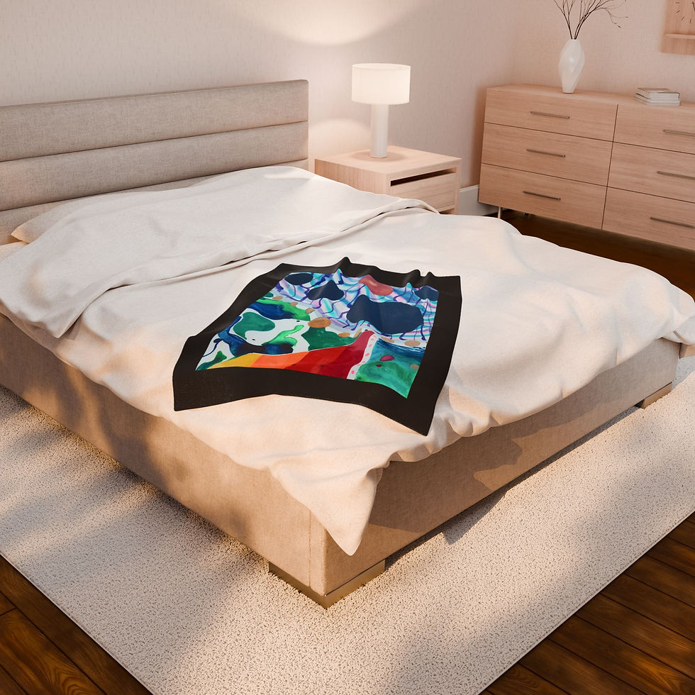 Thumbnail: Colorful Cozy Home Decor, Gift, Colorful Bedspread, Soft and Warm Blanket