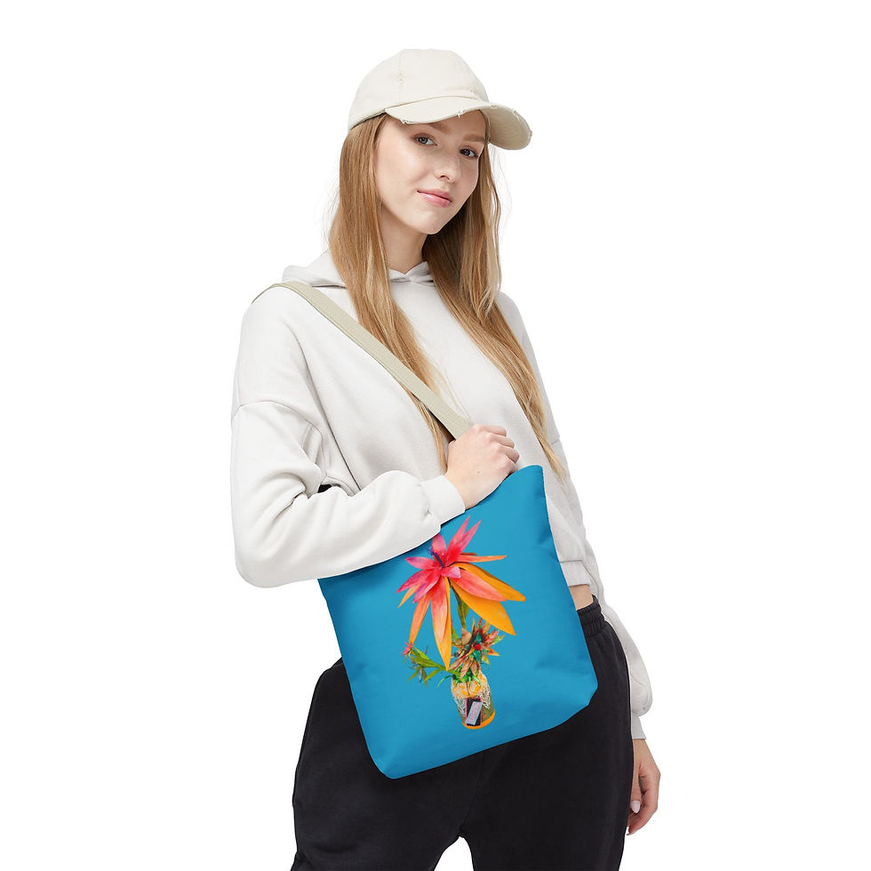 Thumbnail: Tote Bag Floral, Perfect for Shopping, Beach, Travel, Gift, Tropical Vibes