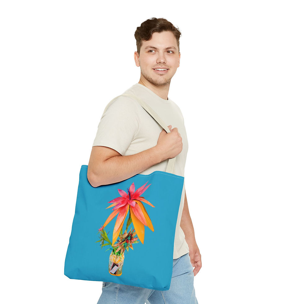 Thumbnail: Tote Bag Floral, Perfect for Shopping, Beach, Travel, Gift, Tropical Vibes
