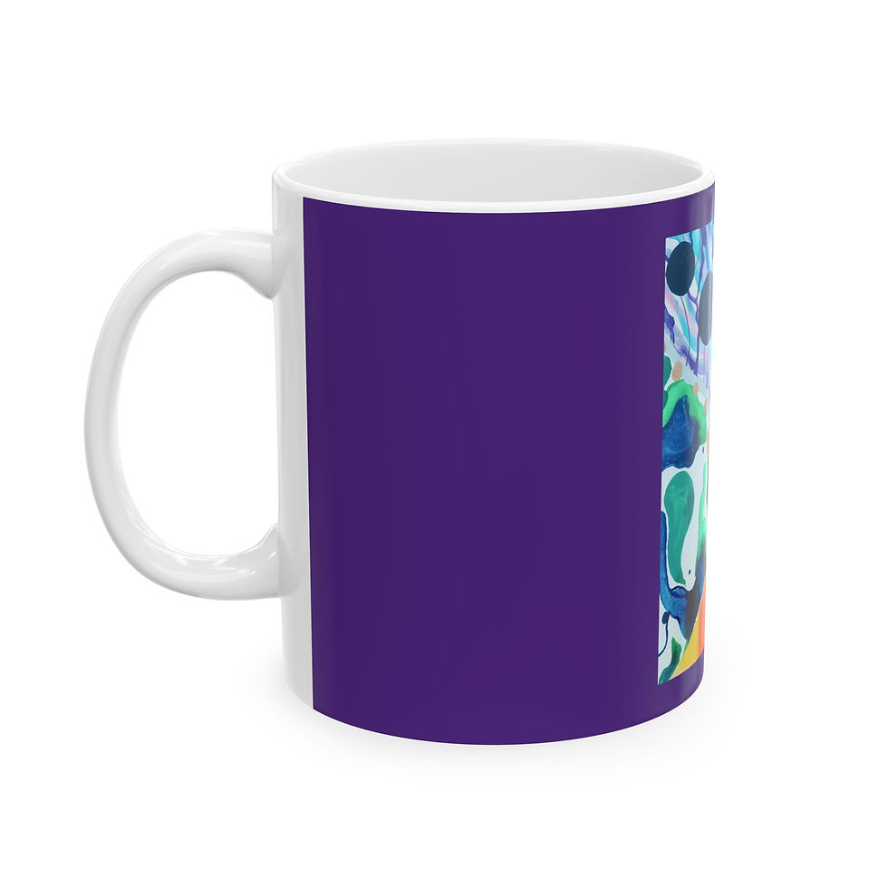 Thumbnail: Cosmic Art Ceramic Mug - 11oz & 15oz, Colorful Universe Design