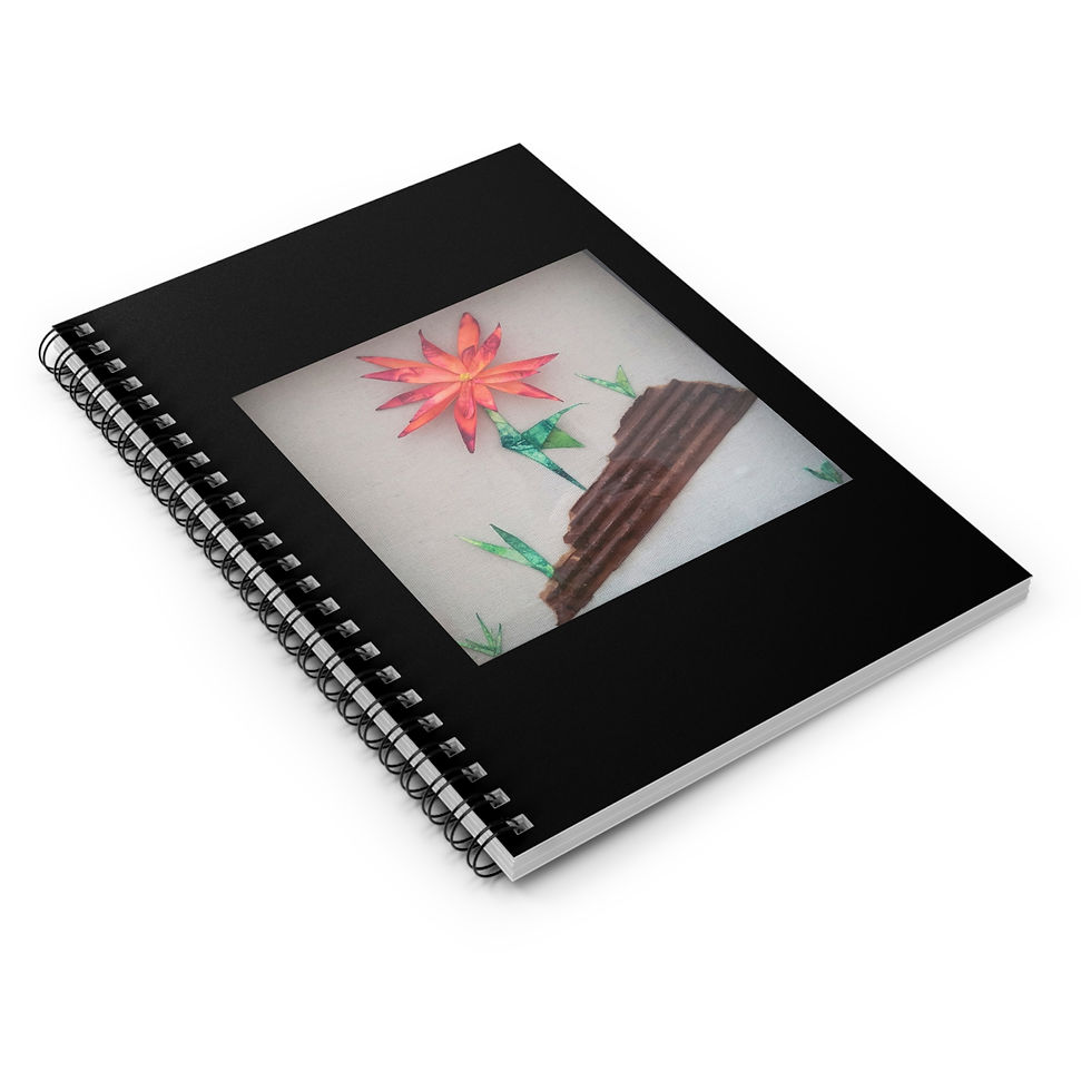 Thumbnail: Floral Spiral Notebook - Ruled Line, Cute Journal, Stationery, Gift 