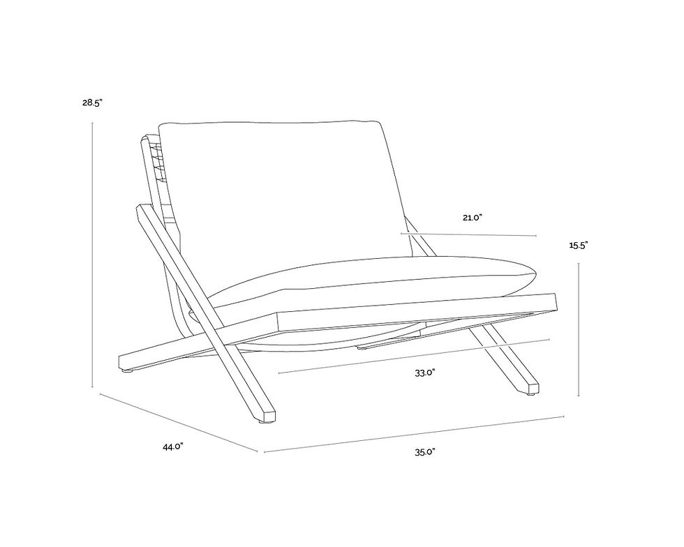 Thumbnail: Bari Lounge Chair - Charcoal