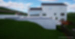 3D rendering of pool and spa designed on a sloped yard