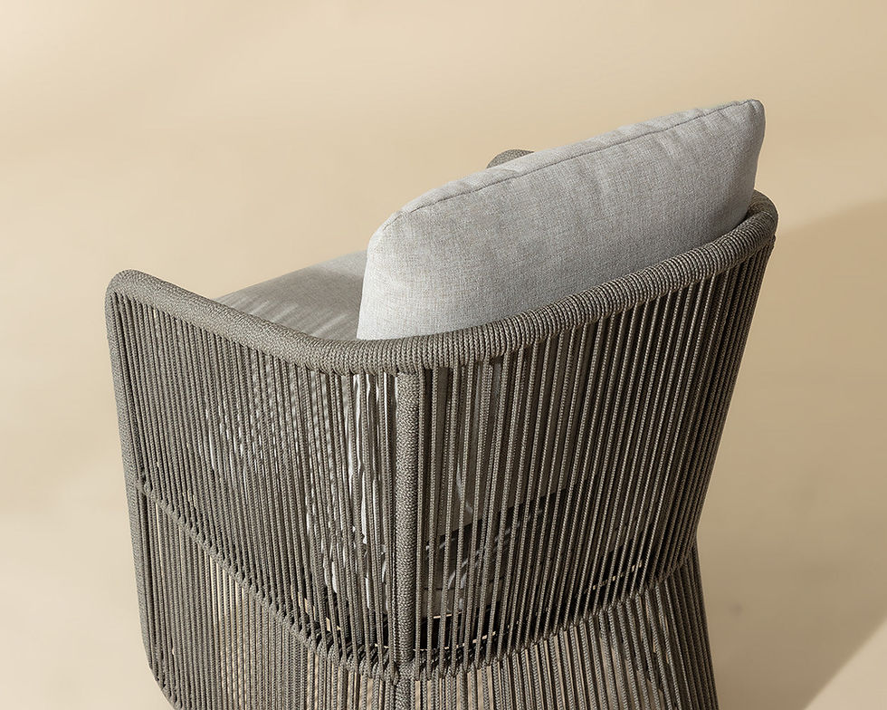 Thumbnail: Allariz Dining Armchair - Warm Grey