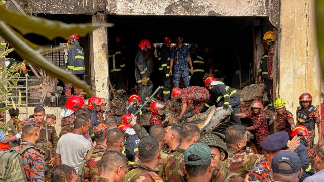 Bangladesh Air Force Trainer Crashes Into Dhaka School, Killing 27 and Injuring Scores