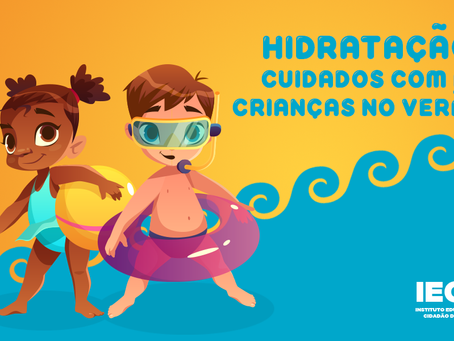 Hidratação: cuidado com as crianças no verão