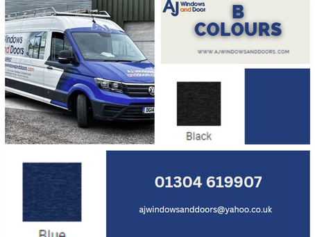 AJ Windows A-Z Door colours 