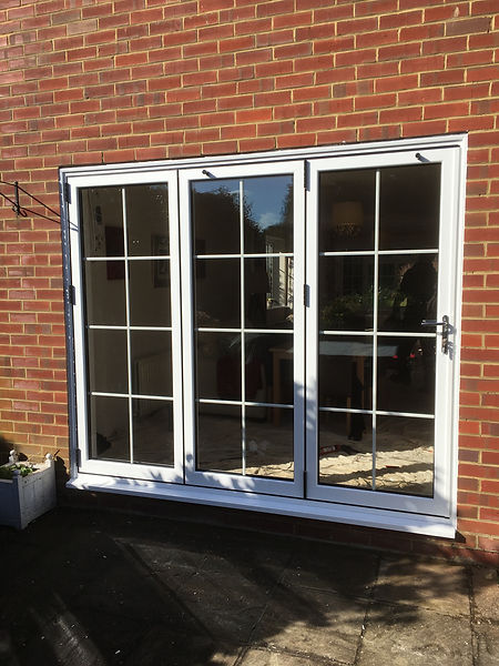 White Aluminium Bi Fold 