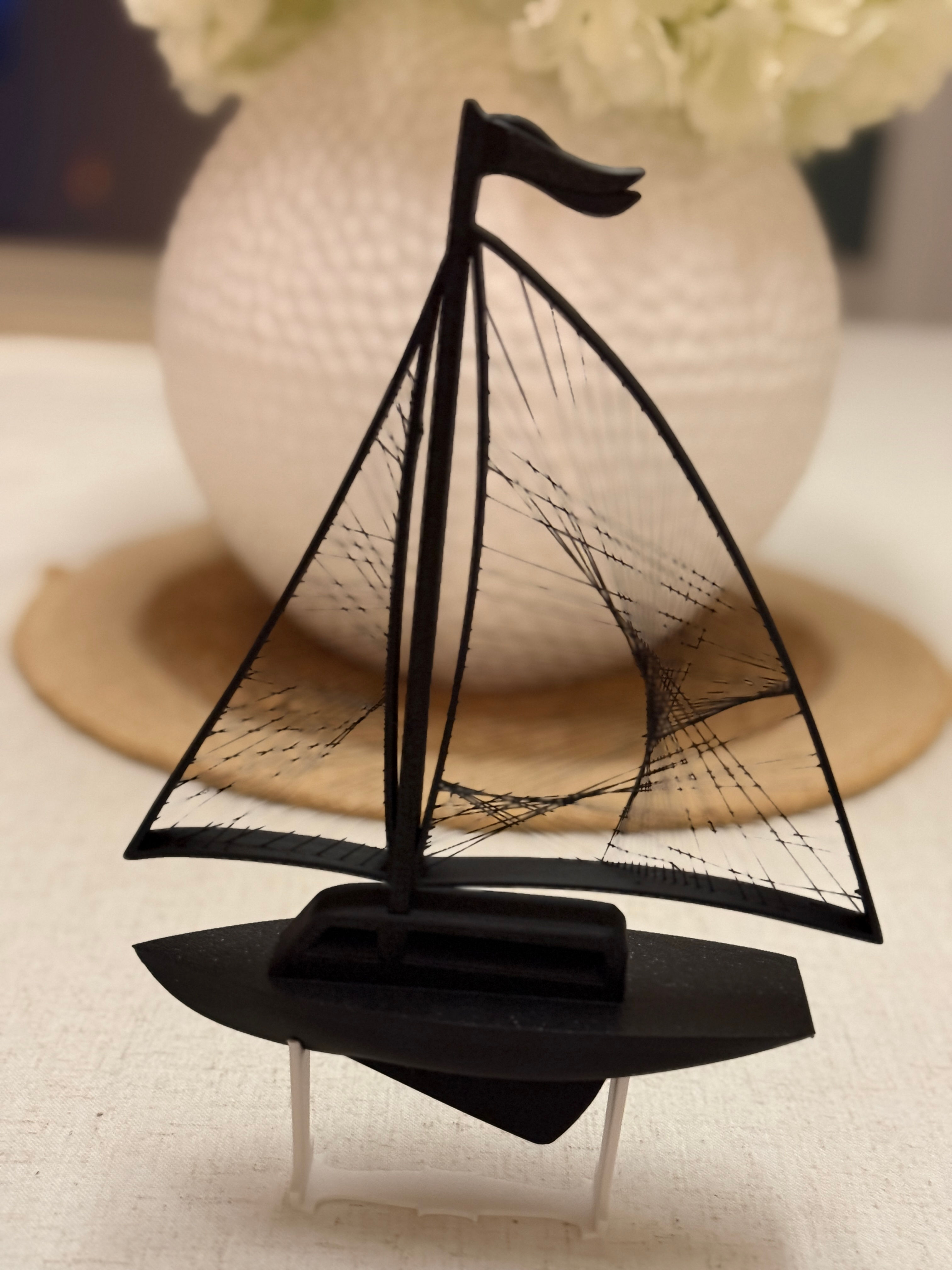 String Art Sailboat
