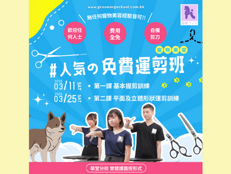 3月份【基本 握剪訓練 - 第一、二課】
