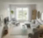 small 10x15 living room design with natural light and minimalist furniture