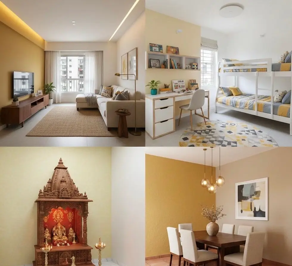 Best Yellow Colour Combinations for Indian Homes