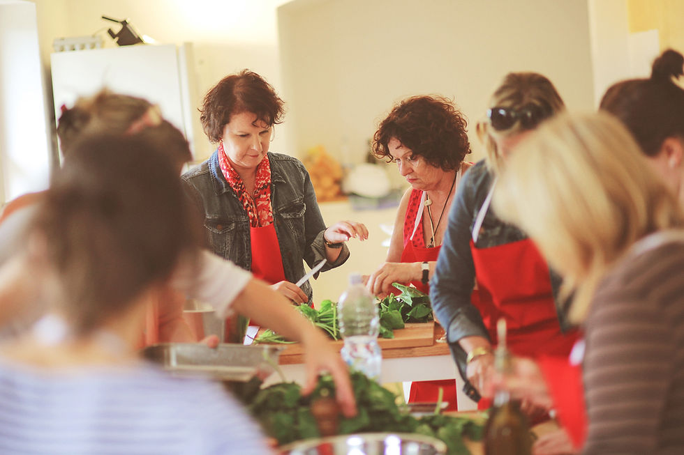Cookery class, Tuscany