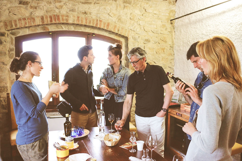 Wine tasting, Tuscany