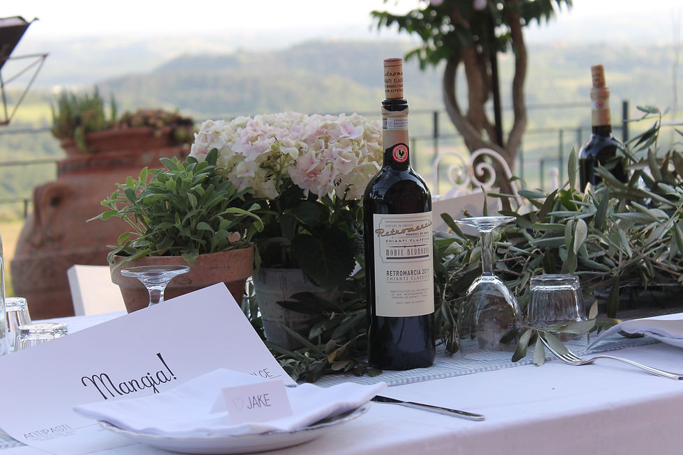 Wedding table setting,Tuscany
