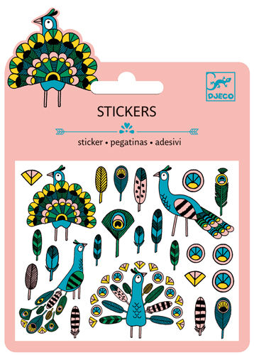 Mini Stickers - Pfau -  von Djeco