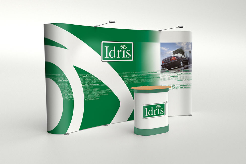 Idris Technology exhibition stand visual