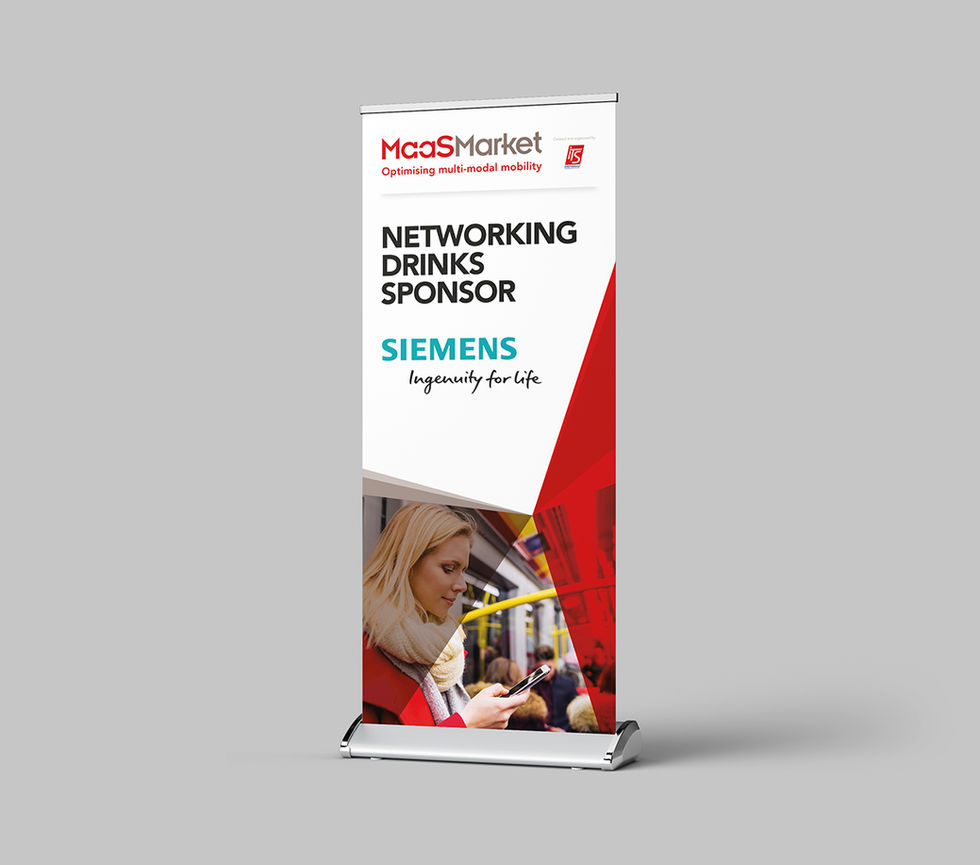 MaaS Market exhibition pop up banners