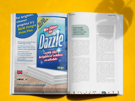 Perspex Magazine Advert