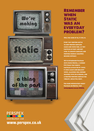 Perspex AntiStatic Advert