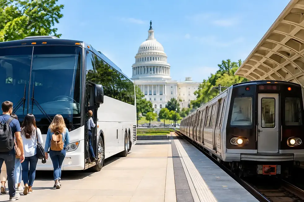 Tour Coach Versus Metro for Washington, DC Groups
